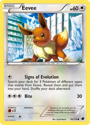 Eevee (090/116) Reverse Holofoil [Plasma Freeze] - Common