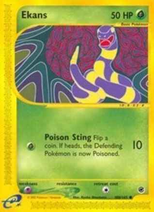 Ekans (108/165) Reverse Holofoil [Expedition] - Common
