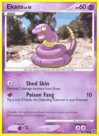 Ekans (066/106) Reverse Holofoil [Great Encounters] - Common