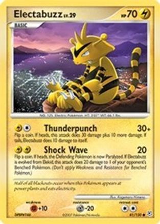 Electabuzz (081/130) Reverse Holofoil [Diamond and Pearl] - Common