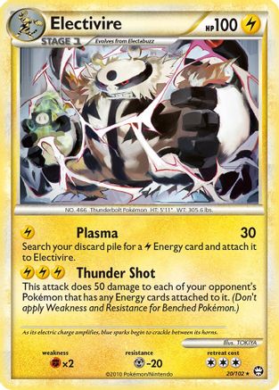 Electivire (20/102) Reverse Holofoil [Triumphant] - Rare