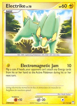 Electrike (81/123) Reverse Holofoil [Mysterious Treasures] - Common