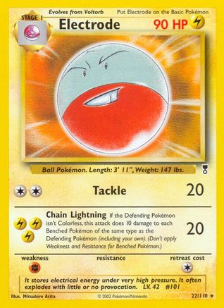 Electrode (22/110) Reverse Holofoil [Legendary Collection] - Rare