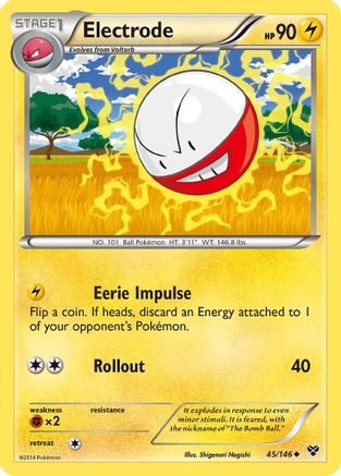 Electrode (45/146) Reverse Holofoil [XY Base Set] - Uncommon