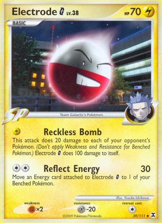 Electrode G (39/111) Reverse Holofoil [Rising Rivals] - Uncommon
