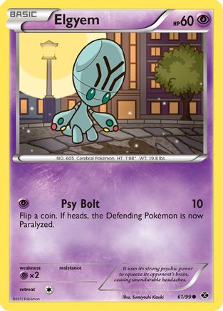 Elgyem (61/99) Reverse Holofoil [Next Destinies] - Common