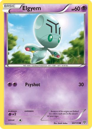 Elgyem (68/135) Reverse Holofoil [Plasma Storm] - Common