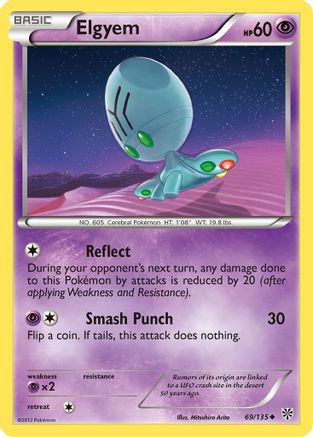 Elgyem (69/135) Reverse Holofoil [Plasma Storm] - Uncommon