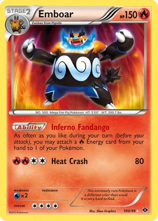 Emboar (100/99) Holofoil [Next Destinies] - Secret Rare