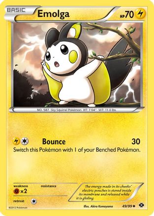 Emolga (049/99) Reverse Holofoil [Next Destinies] - Uncommon