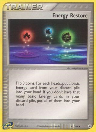 Energy Restore (81/109) Reverse Holofoil [Ruby and Sapphire] - Uncommon
