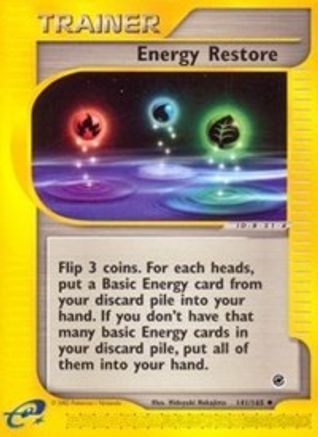 Energy Restore (141/165) Reverse Holofoil [Expedition] - Uncommon
