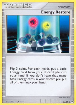 Energy Restore (086/99) Reverse Holofoil [Arceus] - Uncommon