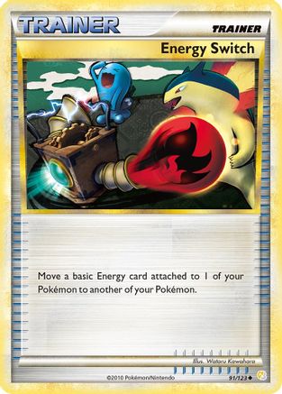 Energy Switch (091/123) Reverse Holofoil [HeartGold SoulSilver] - Uncommon