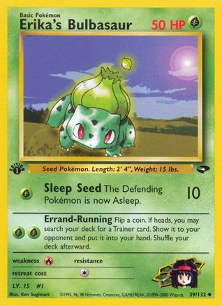 Erika's Bulbasaur (039/132) 1st Edition [Gym Challenge] - Uncommon