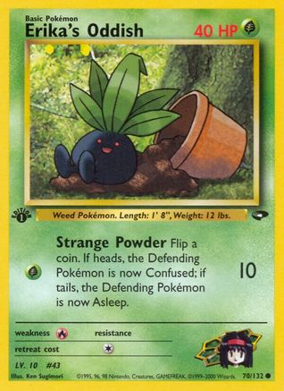Erika's Oddish (070/132) 1st Edition [Gym Challenge] - Common