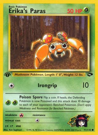 Erika's Paras (071/132) 1st Edition [Gym Challenge] - Common