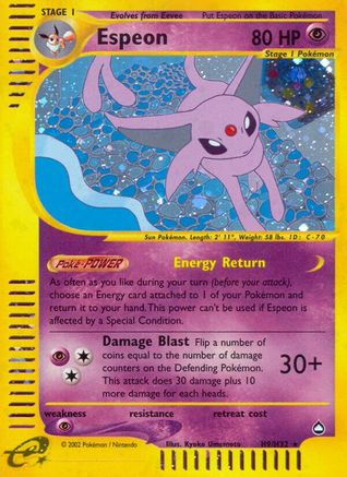Espeon (H9) (H9/147) Holofoil [Aquapolis] - Holo Rare