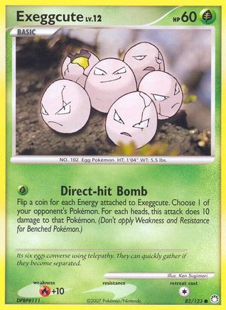Exeggcute (82/123) Reverse Holofoil [Mysterious Treasures] - Common