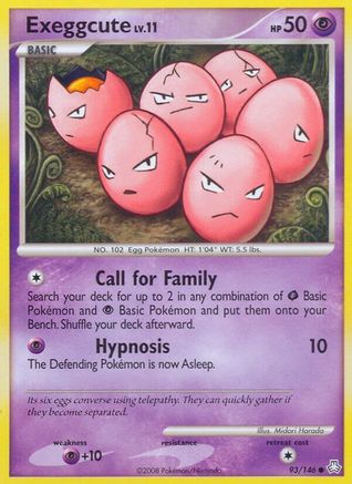 Exeggcute (93/146) Reverse Holofoil [Legends Awakened] - Common