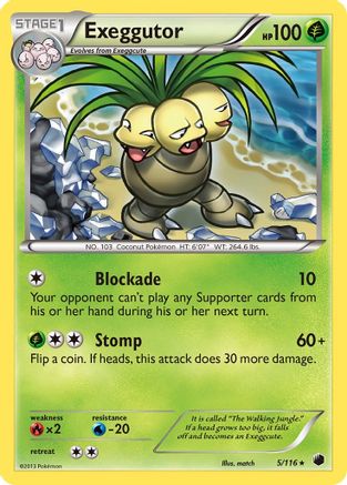 Exeggutor (5/116) Reverse Holofoil [Plasma Freeze] - Rare