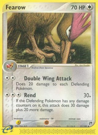 Fearow (37/100) Reverse Holofoil [Sandstorm] - Uncommon