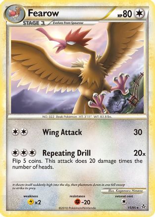 Fearow (15/95) Reverse Holofoil [Unleashed] - Rare