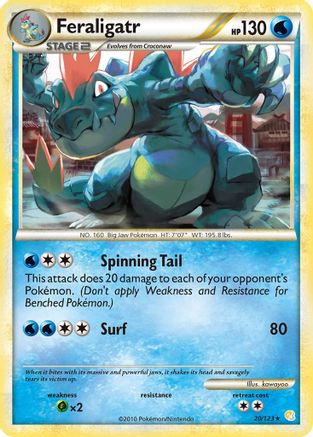 Feraligatr (020/123) [HeartGold SoulSilver] - Rare