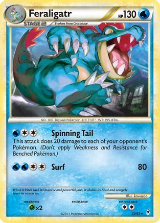 Feraligatr (25/95) Reverse Holofoil [Call of Legends] - Rare