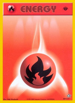 Fire Energy (107/111) 1st Edition [Neo Genesis] - Common