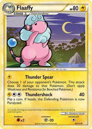 Flaaffy (042/123) Reverse Holofoil [HeartGold SoulSilver] - Uncommon