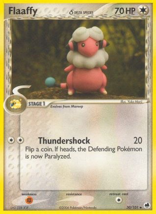 Flaaffy (Delta Species) (030/101) Reverse Holofoil [Dragon Frontiers] - Uncommon