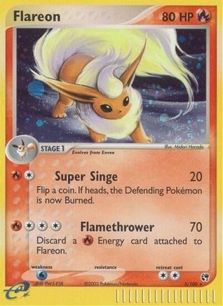 Flareon (5/100) Reverse Holofoil [Sandstorm] - Holo Rare