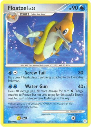 Floatzel (26/130) Reverse Holofoil [Diamond and Pearl] - Rare