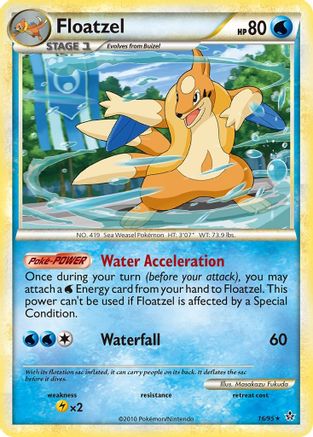 Floatzel (16/95) Reverse Holofoil [Unleashed] - Rare
