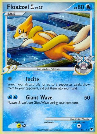 Floatzel GL (4/111) Reverse Holofoil [Rising Rivals] - Holo Rare