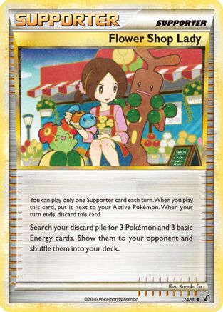 Flower Shop Lady (074/90) Reverse Holofoil [Undaunted] - Uncommon