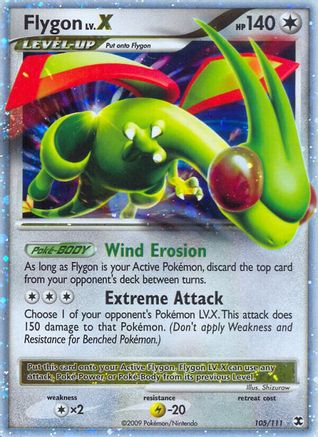Flygon Lv.X (105/111) Holofoil [Rising Rivals] - Ultra Rare