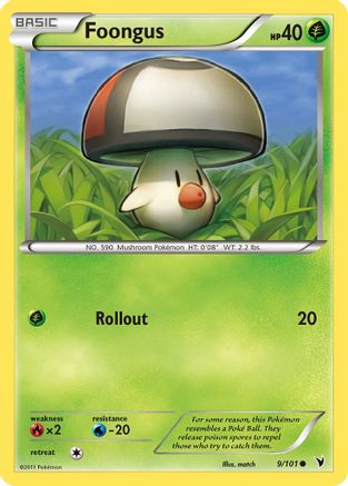 Foongus (9/101) Reverse Holofoil [Noble Victories] - Common