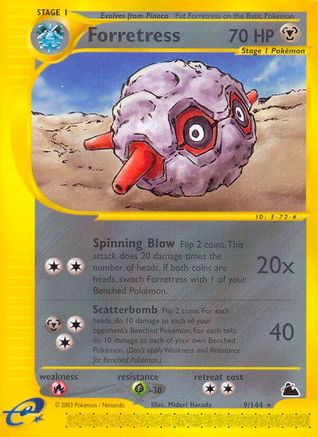Forretress (9/144) Reverse Holofoil [Skyridge] - Rare