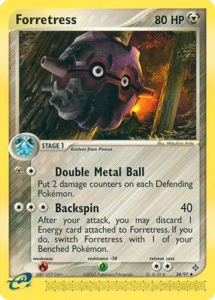 Forretress (28/97) Reverse Holofoil [Dragon] - Uncommon