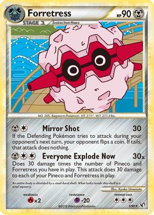 Forretress (003/90) Reverse Holofoil [Undaunted] - Holo Rare