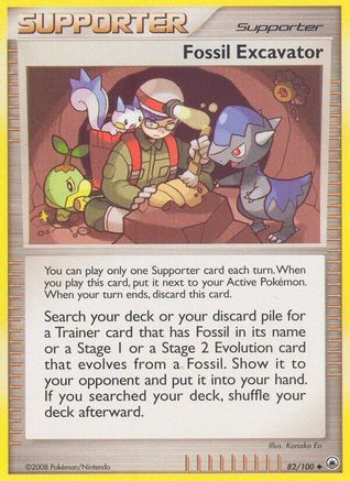 Fossil Excavator (82/100) Reverse Holofoil [Majestic Dawn] - Uncommon