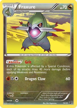 Fraxure (14/20) Holofoil [Dragon Vault] - Holo Rare