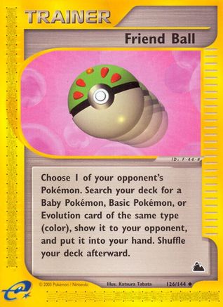 Friend Ball (126/144) Reverse Holofoil [Skyridge] - Uncommon
