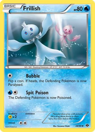Frillish (34/99) Reverse Holofoil [Next Destinies] - Uncommon