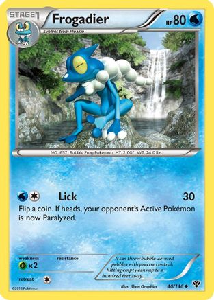 Frogadier (40/146) Reverse Holofoil [XY Base Set] - Uncommon