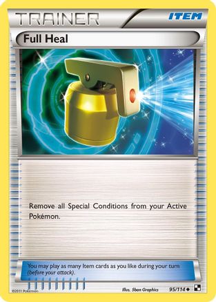 Full Heal (95/114) Reverse Holofoil [Black and White] - Uncommon