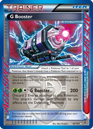 G Booster (Team Plasma) (92/101) Holofoil [Plasma Blast] - Rare Ace
