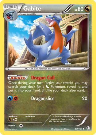 Gabite (089/124) Reverse Holofoil [Dragons Exalted] - Uncommon